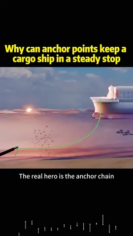 Why can anchor points keep a cargo ship in a steady stop#knowledge #Science 