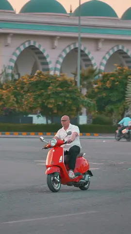Cruising on Vespa 🛵💨😎 #RameezTariq86 #RTKhan #BTFarm 