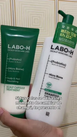 Probando haircare Koreano 💚  @labo.h_official  #laboh #scalpcare #scalpisyourskin #hairtok #koreanhairca @Amazon Beauty @Skeepers 