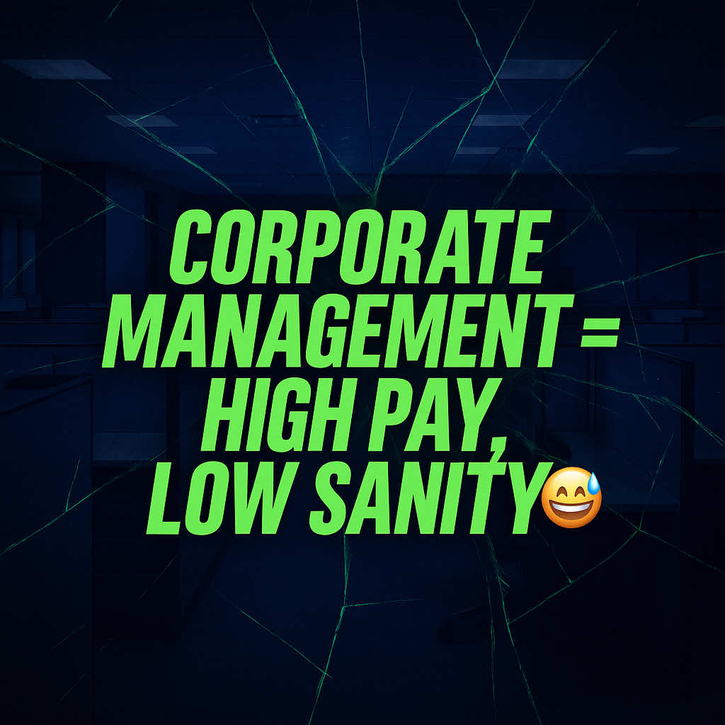 Being a manager sounds cool… until you realize it’s just adult daycare with paychecks 😂 If you know, you know. #WorkLife #ManagerProblems #CorporateComedy #RelatableWorkHumor #LeadershipStruggles         