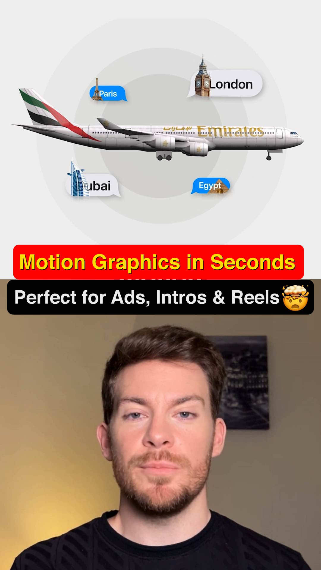 You can now create unlimited motion graphics like this with AI. Just head to this site, describe the animation you want, and hit generate. Within seconds, it creates a professional motion graphic ready to use anywhere. You can even upload your logo or image, and the AI will animate it automatically.  If you want any changes, simply chat with it.  You can ask it to adjust colors, change the timing, or modify the camera movement until it’s perfect. Whether it’s for ads, intros, or social content, this tool gives you the perfect motion graphics in seconds.