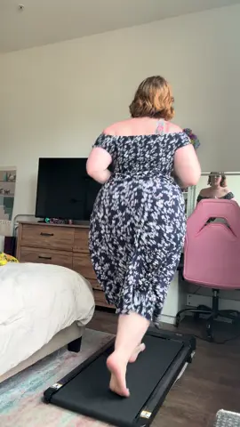 Sundress in the morning pjs by 5pm😉#sundress #sundressseason #walkingpadtreadmill #treadmillworkout #treadmillwalk 