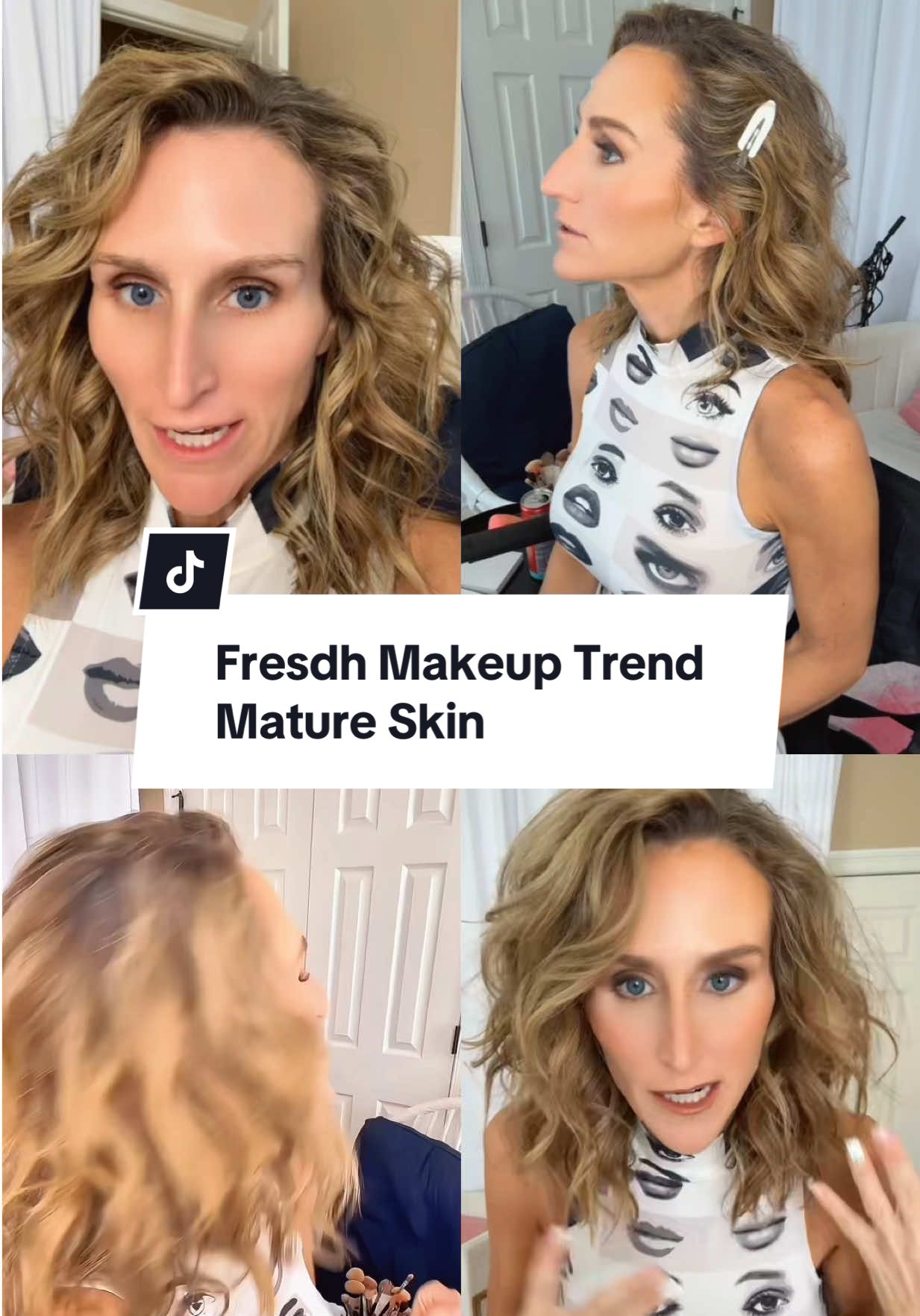 I don’t wear a lot of makeup, but I wanted a fresh, updated look… so I did a little tutorial refresh!  💫💬What do you think, did she nail it? Makeup 💄 @Pearl • Destin FL hairstylist  #matureskinmakeup #makeuptransformation #makeuptok #midlife 