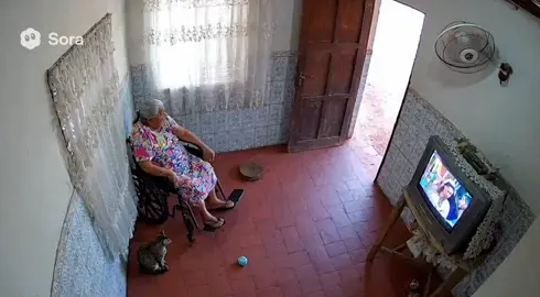 Gato salva velha de ser atacada por onça no interior da Paraíba #sora2 #ia 