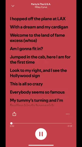 Party in the USA #spotify #music #lyrics #fullsong #spotifylyrics 