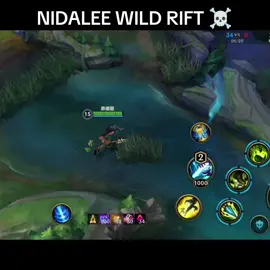 NIDALEE WILD RIFT ☠️ #leagueoflegends #wildrift 