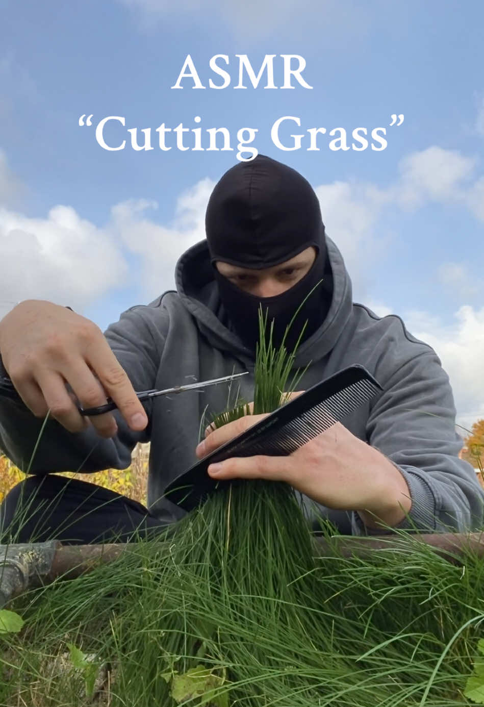 ASMR “Grass Cutting” I think this is one of the best sound combinations, nature and grass cutting 🤌 do you like the sound? insp cc: ameliacoxke  #asmr #maskedasmr #grasscutting #cuttinggrass 