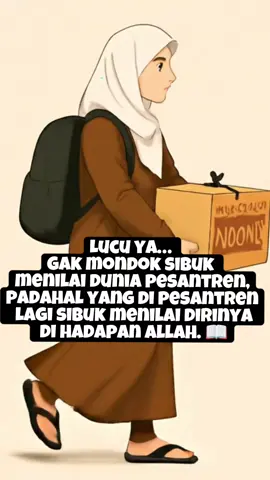 Lucu ya… yang gak mondok sibuk menilai dunia pesantren, padahal yang di pesantren lagi sibuk menilai dirinya di hadapan Allah. 📖 #pesantren #alkhozinibuduran #gurugembul #viralvideo #fyp 