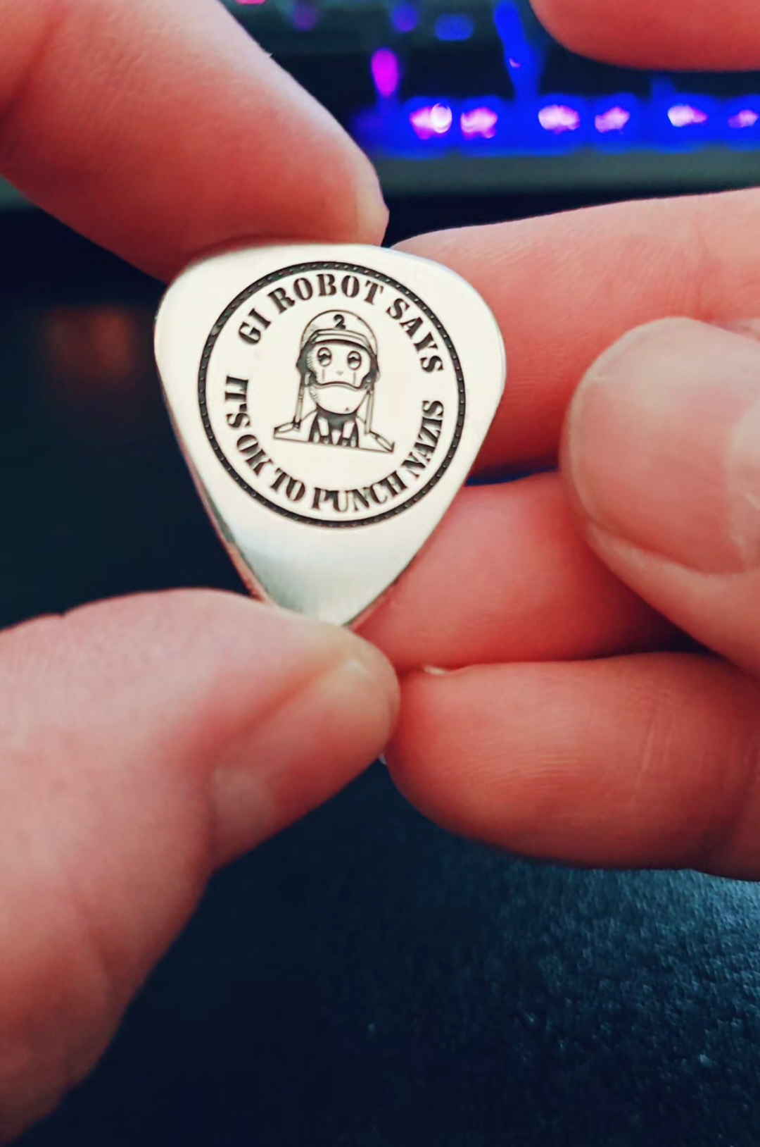 Should I add these to the website? #silver #navarrorings #handmade #guitarpick #punchnazisinthethroat 