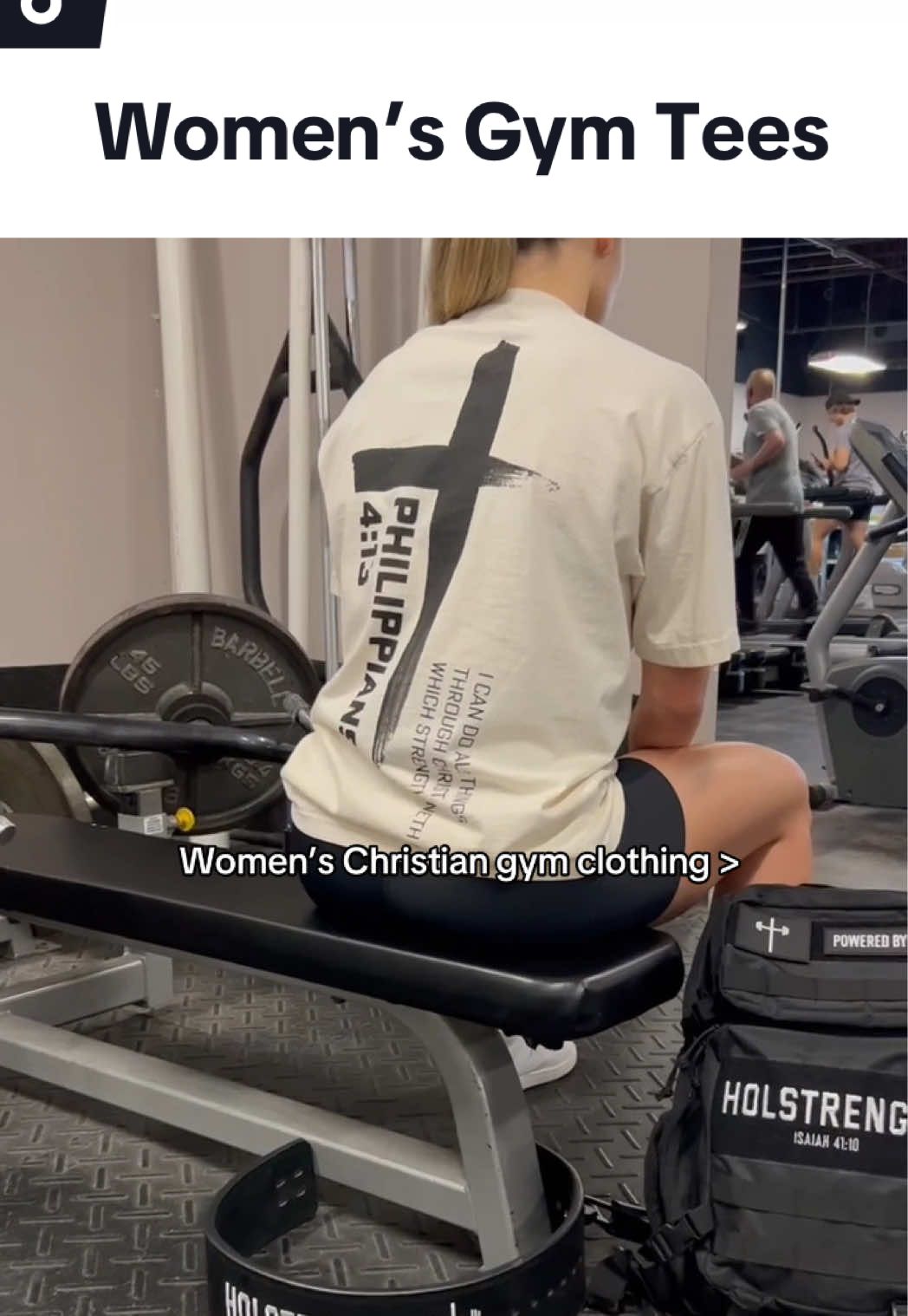 Calling all Christian gym rats! ✝️ #christianclothing #gymclothes #workouttop #christian #fyp 