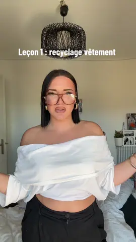 Recycle tes vêtement en 1 leçon avec moi ! #upcycling #recyclagevetement #couture #mode #fashiontok 