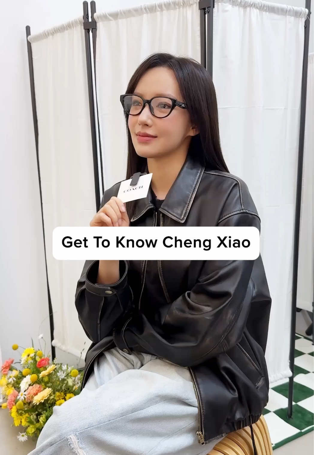 “I instantly feel like a cool girl” 🖤 Coach glasses tend to have that effect on people, right Cheng? 😏 #CoachNY #CourageToBeReal #ChengXiao 