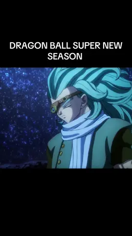 Dragon ball Super anime clip of Granolah standing under a starry night sky. His long turquoise hair flows and moves dynamically with the wind, reflecting soft moonlight. The animation style should perfectly match the 2018 Dragon Ball Super: Broly movie — smooth sakuga motion, detailed lighting, intense color gradients, and dramatic camera framing. Focus on fluid hair movement, realistic shading, and subtle fabric motion in his scarf and coat. The camera slowly pans around him from a low angle as the wind intensifies, showing his determined expression and glowing eye lens. The tone is cinematic and emotional, emphasizing tension and quiet power. #dbsmanga #dbsuper #dragonballsuper #dragonballz #dbz 