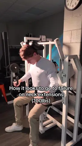 Training for an unsnappable neck day 3 #gym #neck 