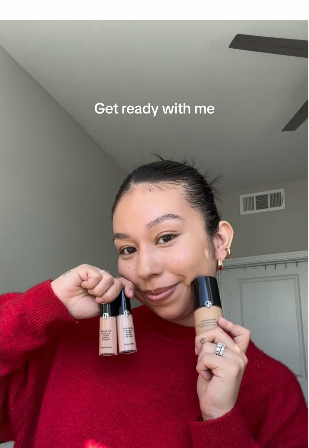 @Armani beauty @sephora LuminousSilk Foundation & Luminous Silk Concealer🤎  #armanibeauties #giftedbyarmani #luminoussilk #grwm 