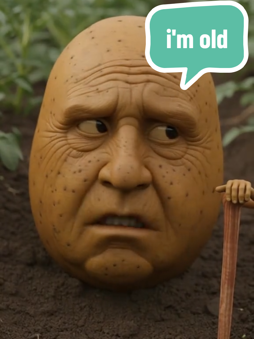 so sad old potato #potato #potatoes #weird #creepytok