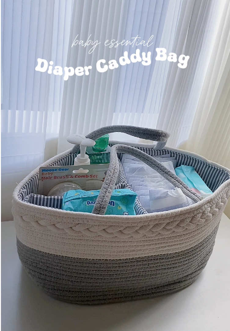 One thing I didn’t know I needed until I became a mom 🤍 this diaper caddy organizer makes everything so easy — from diaper changes to baby essentials, lahat nasa isang lugar! Perfect bag organizer for gala, checkups, and even late-night diaper duties 🍼✨