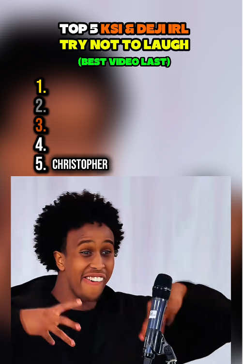 Top 5 @KSI & @Deji Try not to laugh😂 #top5 #ksi #deji #trynottolaugh #sidemen 