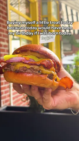 Treating ourselves to a burger because we simply deserve one for existing on this random date. ✨