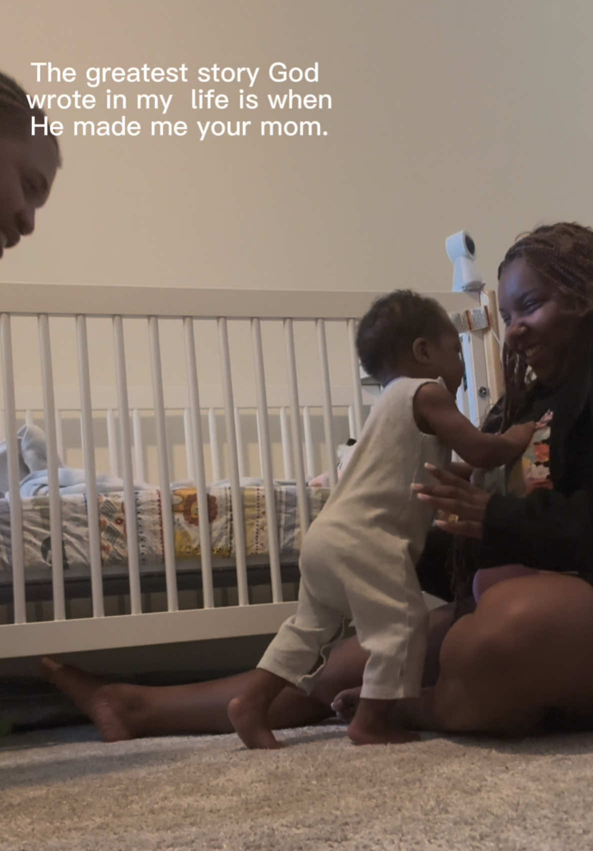 * and a wife💝  I love my family 🥹. Throwback to when d2 was learning how to walk!! Now he’s running all over the place & we can’t stop him😭😩… memories are so precious 🫶🏽 #family #MomsofTikTok #fyp #babywalking 