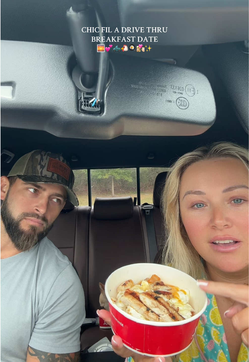 Thank you @SmallerSam_PCOS  this was so good🫶🏼#chickfila #morning #breakfast #marriage #funny @Devin Walker 