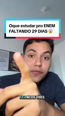😱O que estudar faltando 29 dias pro ENEM 2025 #enem2025 #foryoupage #enem #estudos📚 #enem2025vemcomtudo 
