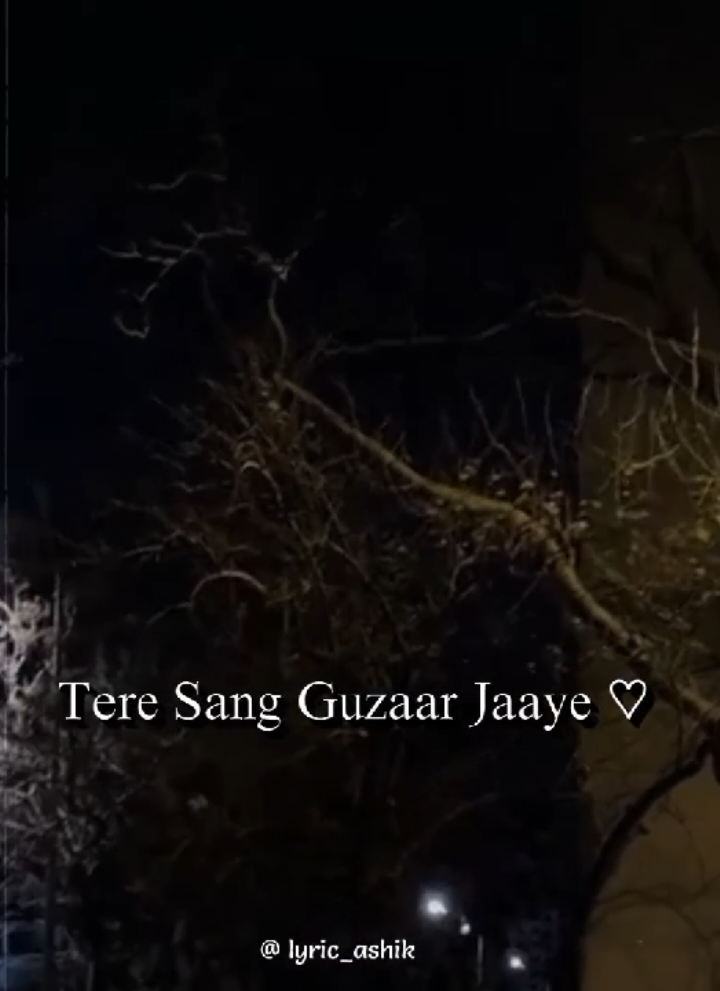 – Tere Sang Guzaar Jaye 😩😟                – Yeh Umaar Jo Baaki Hai 💔💌               .                                                                          .                                                                          #foryou #foryoupage #lyrics #aesthetic #lyricsvideo 