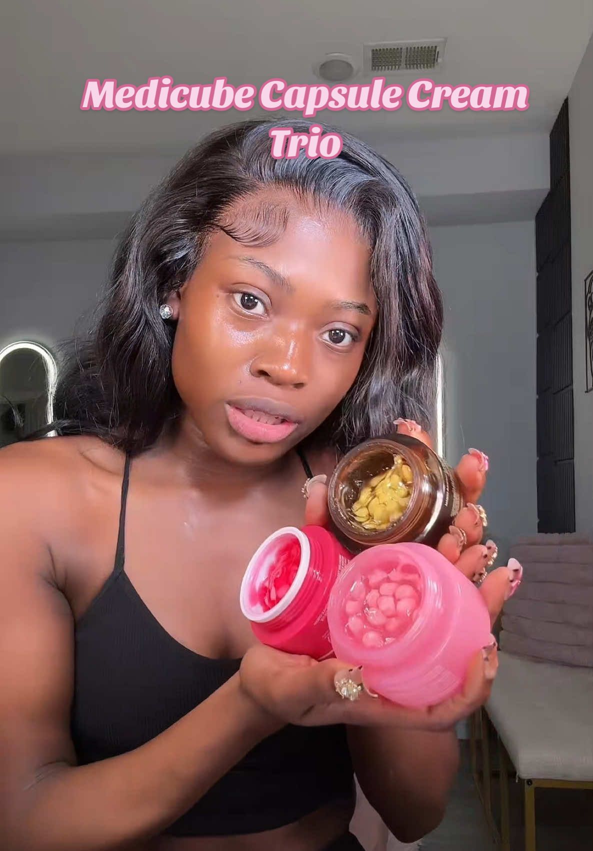 Medicube capsule cream different skin problems Medicube Capsule Trio has niacinamide, PDRN, and vitamin C in one powerful skincare set #medicubecapsulecream #capsulecreams #dealsforyoudays #tiktokshopblackfriday   #medicubesuperbrandday  @medicube global @medicube US Store 