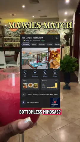 Steal my favorite restaurants for your next trip to San Pedro, Belize 🇧🇿  📍 Red Ginger - Front Street (Phoenix Resort) Open 7am - 9pm  #sanpedro #belize #belizetiktok #belizetravel #travelblogger 