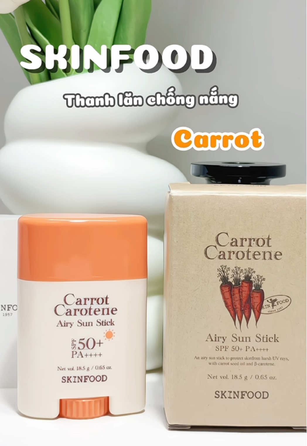 Thanh lăn chống nắng Cà Rốt #Kbeauty #skinfoodVN #goclamdep #skinfood_global@SKINFOOD VIỆT NAM 