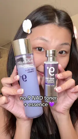 kbeauty’s no.1 instant plumping essence + glow skin toner 💜🫧 @numbuzin_global  #numbuzin #no9glowtoner #nad #no9essence #glowingskin 