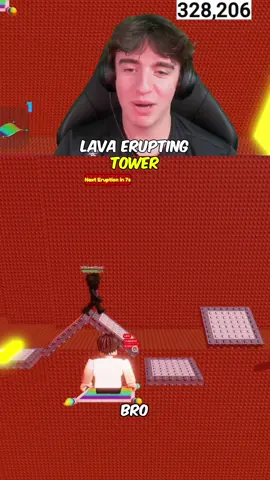 Lava Erupting Tower #roblox 