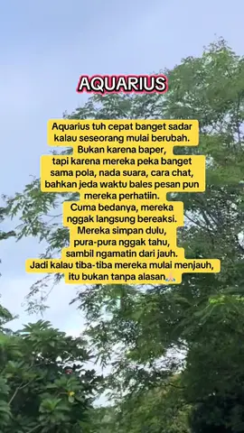Yang tenang bukan berarti nggak sadar #aquariuskarakter #aquariustalk #zodiakaquarius #aquarius