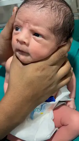 Innocent baby's innocent face reaction🤗🥰 #baby #newborn #cutebaby #cute #fyp 