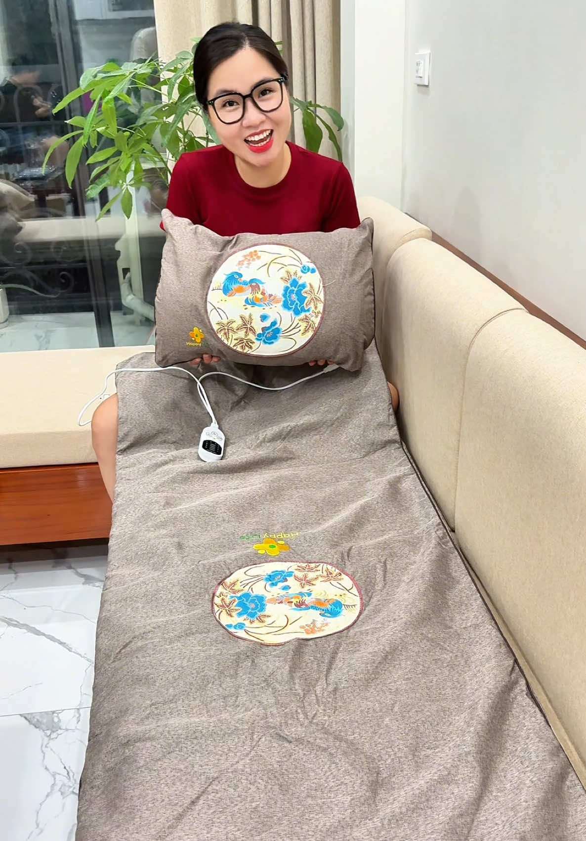 Thảm ngải cứu Hoàng Thịnh An cao cấp.  #thamngaicuu #hoangthinhan #goingaicuu #happylife #bongbuongbinh 