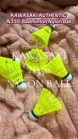 6 pcs Kawasaki Authentic N350 Badminton Nylon Ball 🔥 #kawasakiN350 #shuttlecock #badmintonshuttlecock 