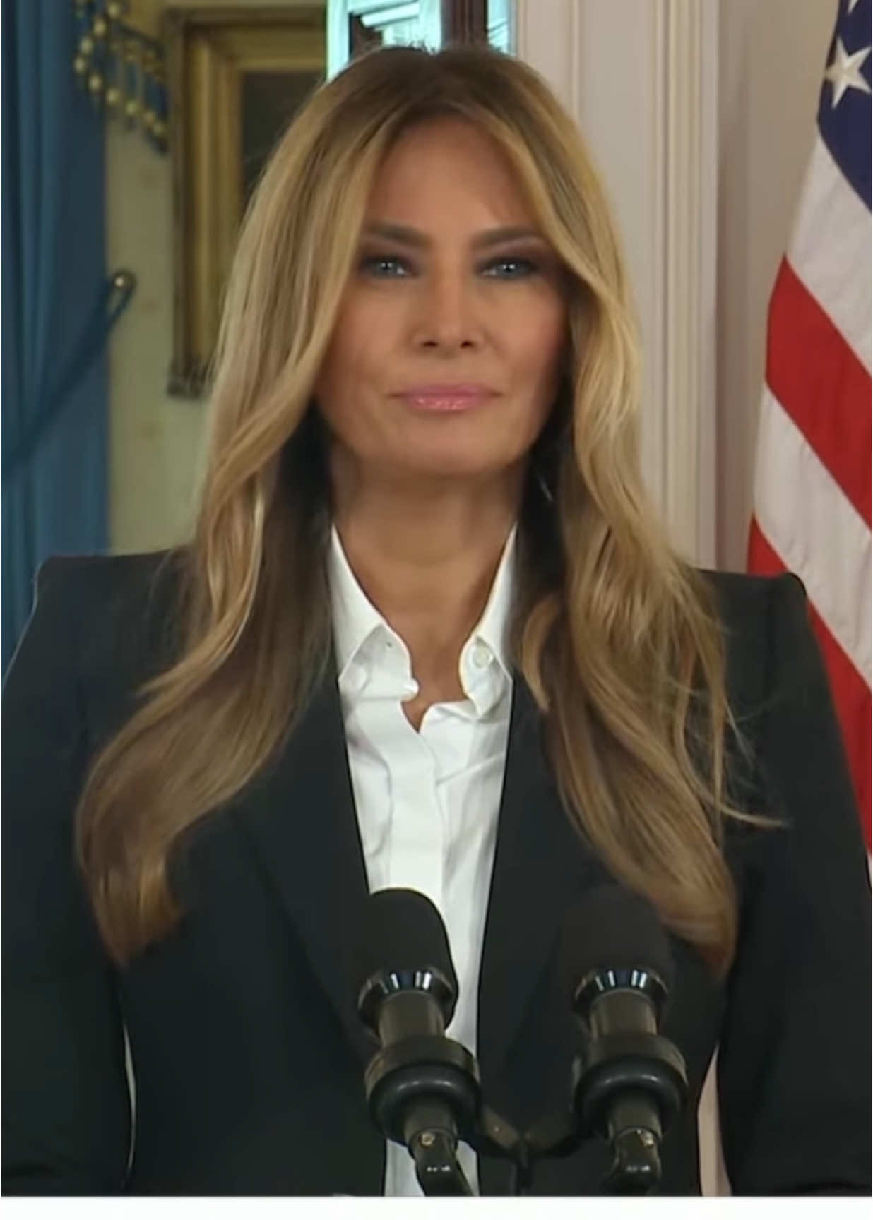 First Lady Melania Trump’s full remarks from her announcement today at the White House #melania #firstlady #trump #flotus #whitehouse