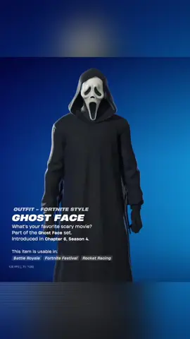 GHOSTFACE SKIN 😈🔥 #fn #fortnite #austinsixx6 #fortnitemares #ghostface 