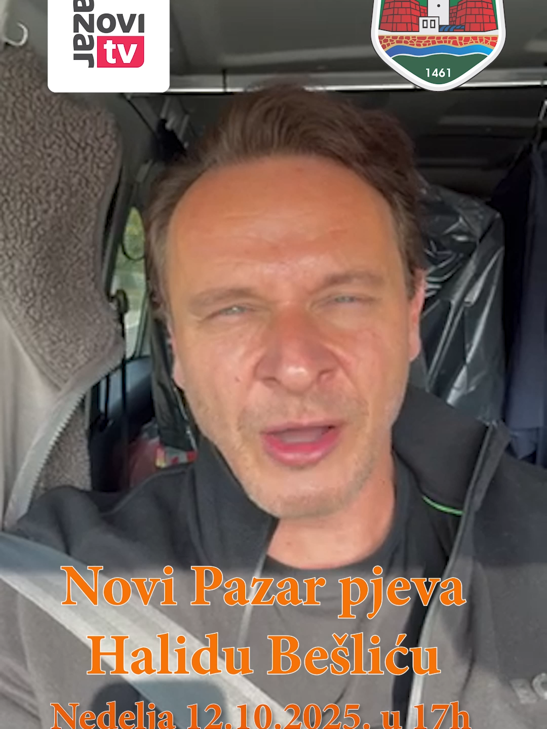 Novi Pazar pjeva Halidu Bešliću. Nedelja 12. 10. 2025 u 17h - Gradsko šetalište kod Sebilja @halidbeslic.official @haris.skarep #novipazar #halidbeslic #rtvnp #sandzak #halidbeslic #enisbeslagic #sebilj #harisskarep #enistodic #fyp #rtv
