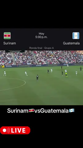 Transmisión en vivo 📺Guatemala 🆚 Surinam 5:00 pm #eleminatorias2026 #2025 #guatemala🇬🇹 