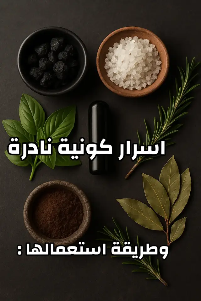 لكل مكون طاقته الخاصة إذا استُعمل بنية صافية ونفس مطمئنة 🌌 🖤 المسك الأسود لجذب الرزق والعزّة والحماية 🌿 الريحان لتنقية الهالة ورفع التردد 🌰 نواة التمر لجلب المال وفتح أبواب الرزق 🧂 الملح الخشن لطرد الطاقات السلبية 🍃 ورق الغار لتحقيق الأمنيات والوفرة 🌸 إكليل الجبل لجلب الحظ القوي والحماية من الحسد 💫 اكتبي طاقتك بنية صفاء، فالقلب النقي يُحدث المعجزات ✨ تابعيني للمزيد من الأسرار الكونية 🌙 #أسرار_كونية #طاقة_إيجابية #جذب #رزق  #وفرة 
