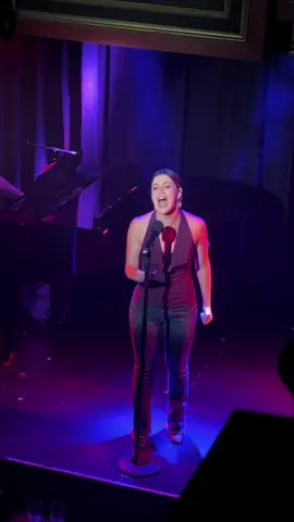 Being brave! Also let’s say my eye twitching was acting and not the smoke getting in my eye 🥰 #singing #musicaltheatre #thewildparty #cabaret #newyork 