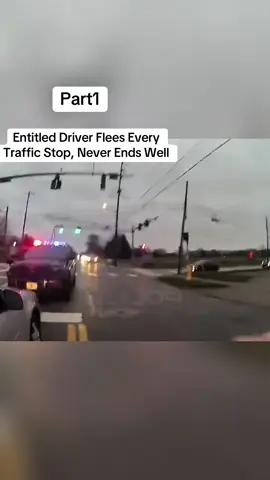 Entitled Driver Flees Every Traffic Stop, Never Ends Well#cops #police #copstiktok #policetiktok 