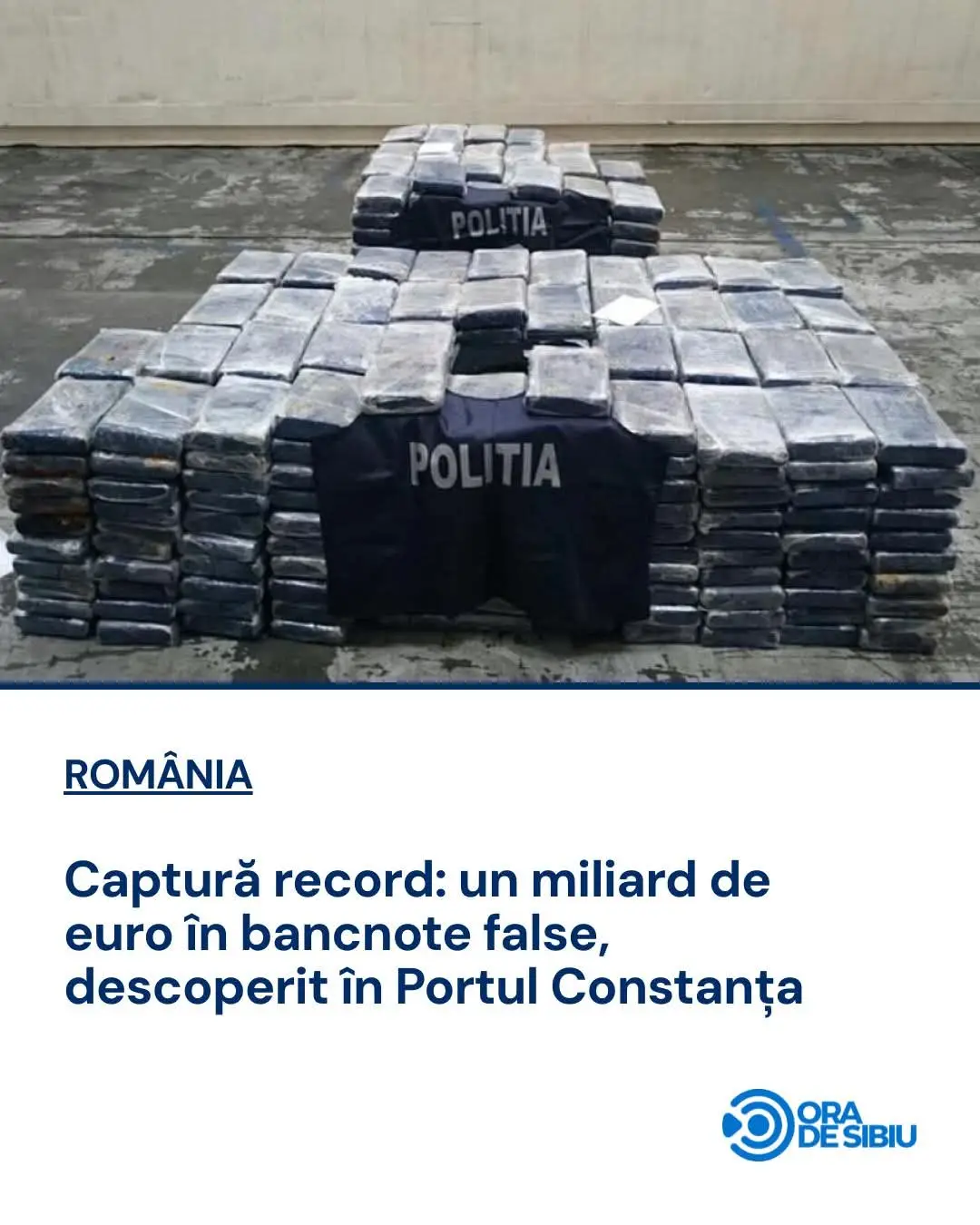 Captură record: un miliard de euro în bancnote false, descoperit în Portul Constanța ...
