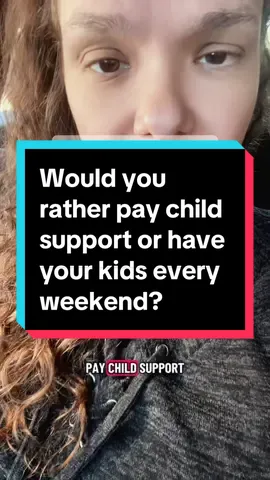 Would you- as a non-custodial parent - be happy with having your kids every weekend, shared holidays, vacation in the summer, and random dinners throughout the school weeks basically whenever you want AND not pay any child support? Or would you refuse to take your agreed upon parenting time for 5 years and then complain that you’re being asked to pay child support? #askingforafriend #childsupport #singleparent #divorce #autismmom 