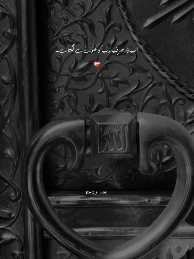 part 63 ❤️‍🩹اب ڈر صرف رب کو کھونے سے لگتا ہے  #Allah #IslamicVibes #UrduQuotes #foryou #foryoupage 