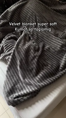 Thicker Queen Size Plain With stripes velvet blanket #velvetblanket #blanket #kumot #supersoftblanket #kumotsataglamig 