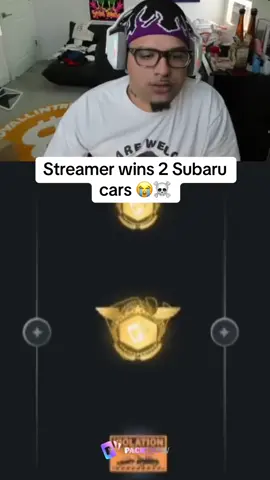 streamer wins 2 cars 🚗 😎 #packdraw #subaru 