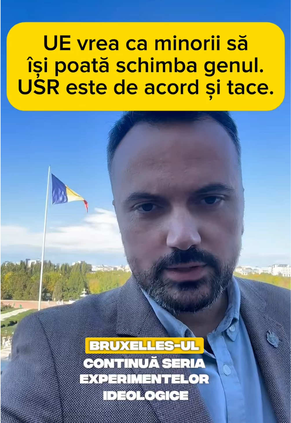 USR acceptă tacit aberațiile ideologice ale UE privind schimbarea „genului” minorilor.