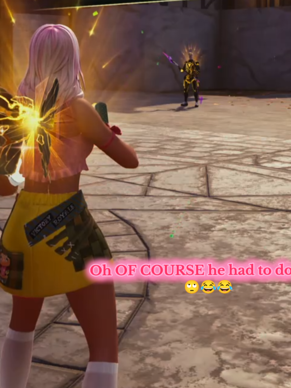 yeah. I won that. 😌 #fortnite #blitzroyale #randomteammate #petty #toofunnynottoshare 